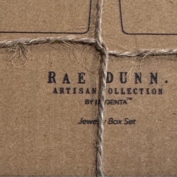 Rae Dunn His & Hers White & Black Jewelry Storage Boxes Set of 2 - Picture 2 of 6